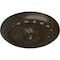 Ekena Millwork Flower Spiral Ceiling Medallion (Fits Canopies up to 2"), 12 1/4"OD x 2 1/4"P, Stone Hearth Crackle CM12FLSHC - alternate 4